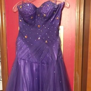 Purple Sean Couture Prom Dress